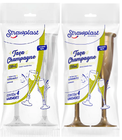 Taças 120ml Strawplast